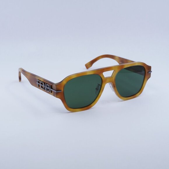 ?️ New Fendi FE40130F 55N Sunglasses - Shiny Light Havana Frame main image 10